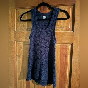 Navy blue Aerie crochet tank